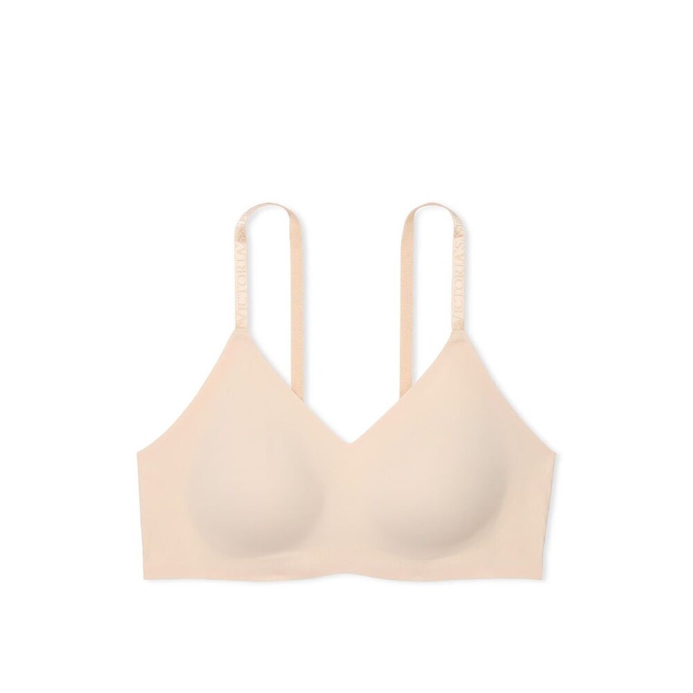 New Victoria’s Secret Nude Lightly Lined Wireless T Shirt Bra Women’s Size 34D